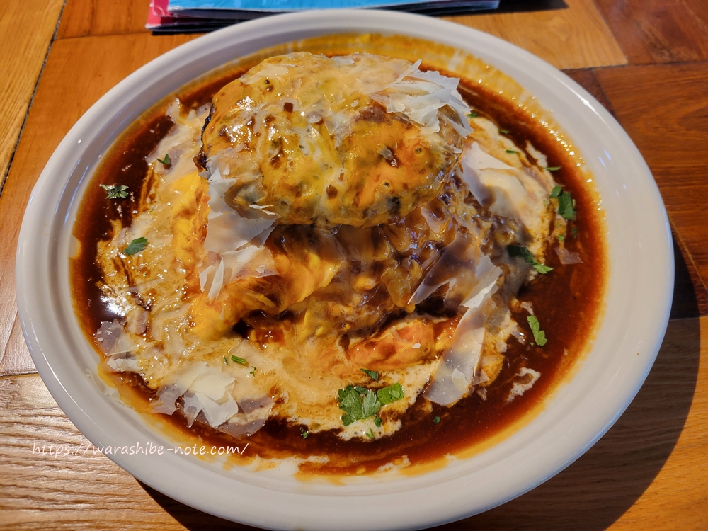 チーズポルチーニロコモコ