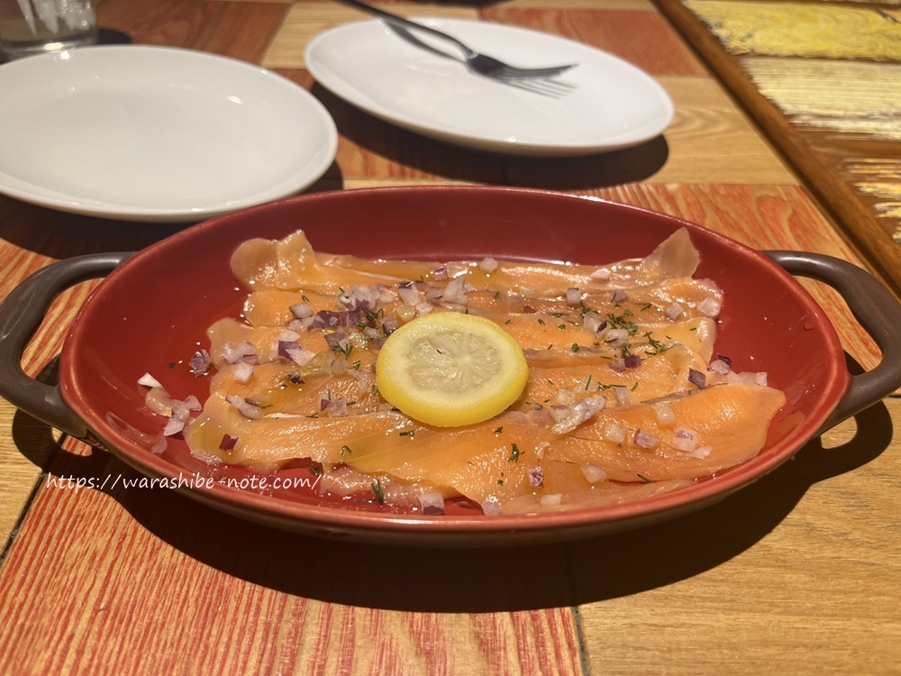 サーモンのカルパッチョ