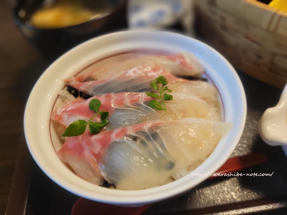 【かごの屋】鯛めし